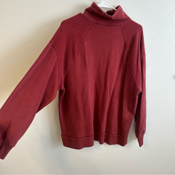 Wild Fable Burgundy quarter Zip Sweater - Picture 4 of 4